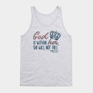 God Is Within Her She Will Not Fall - © GraphicLoveShop Tank Top